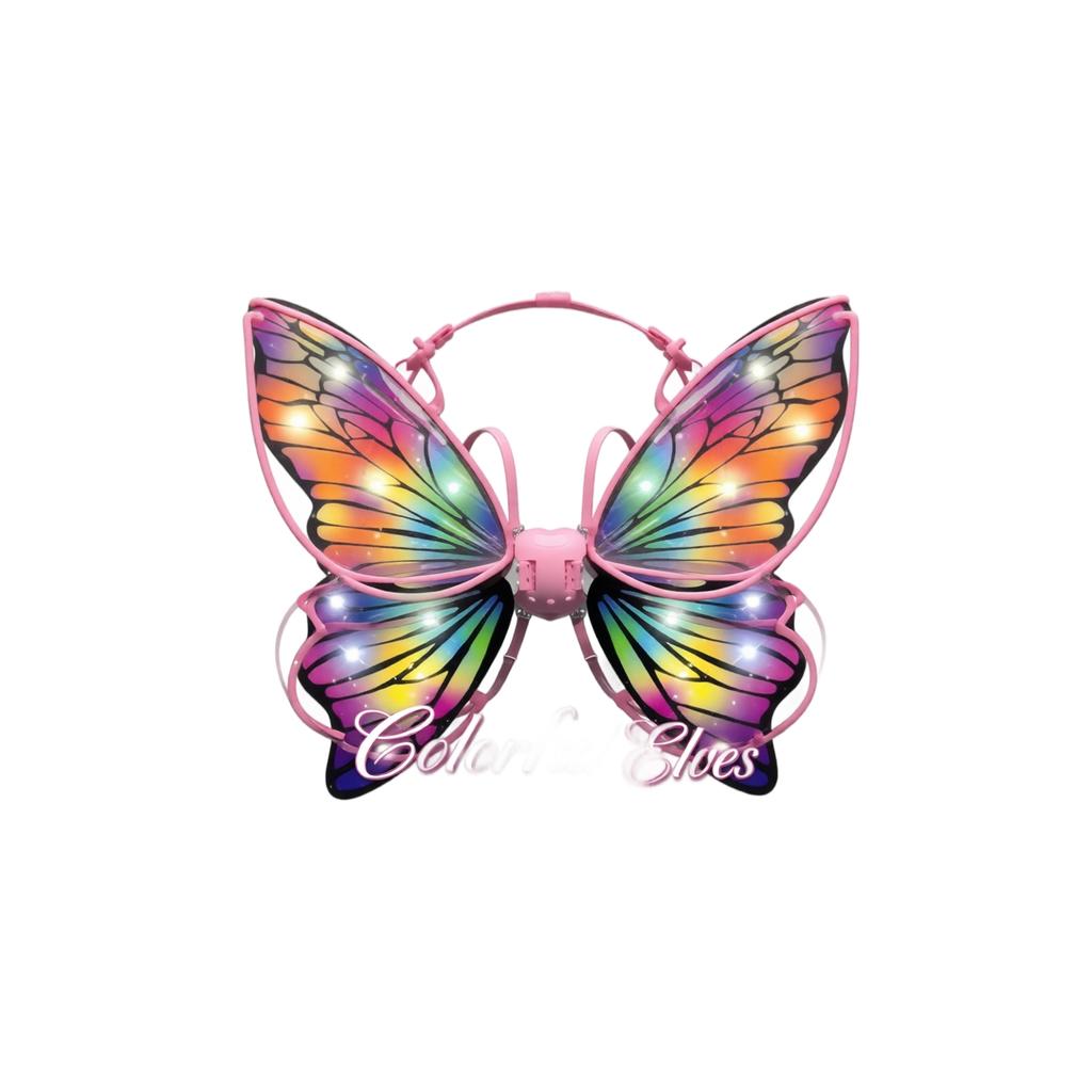 Glowing LED Back Accessory for Women Girls Cosplay Halloween Party Costume