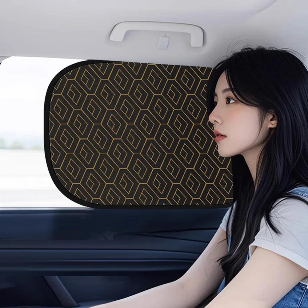 Electrostatic Curtain for Car Side Window Sun Protection Cover Foldable Car Sun Shade 99.9% UV Ray Blocking Window Heat Blocking