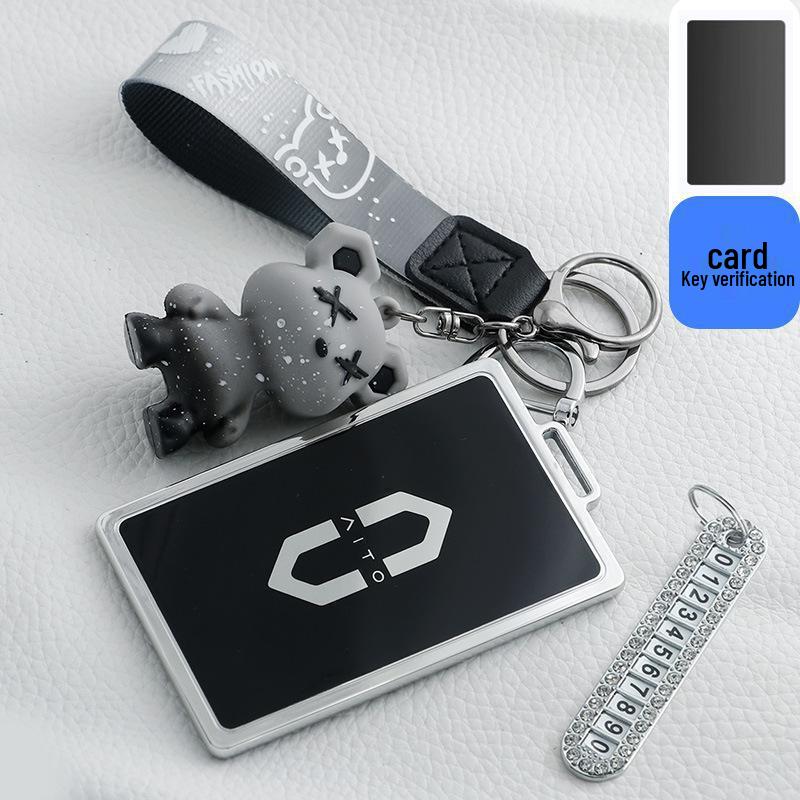Protective Case & Clip for AITO M5/M7/M5EV Key Fob, Car Card, NFC Smart Remote