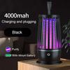 Lampada Uccidi Zanzare Portatile Ricaricabile USB Trappola Elettrica per Mosche Insetticida Zapper Luce Anti Zanzare Silenziosa per Esterno