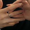 Minimalist Heart Open Rings Adjustable Alloy Heart Rings Couple Ring Couple