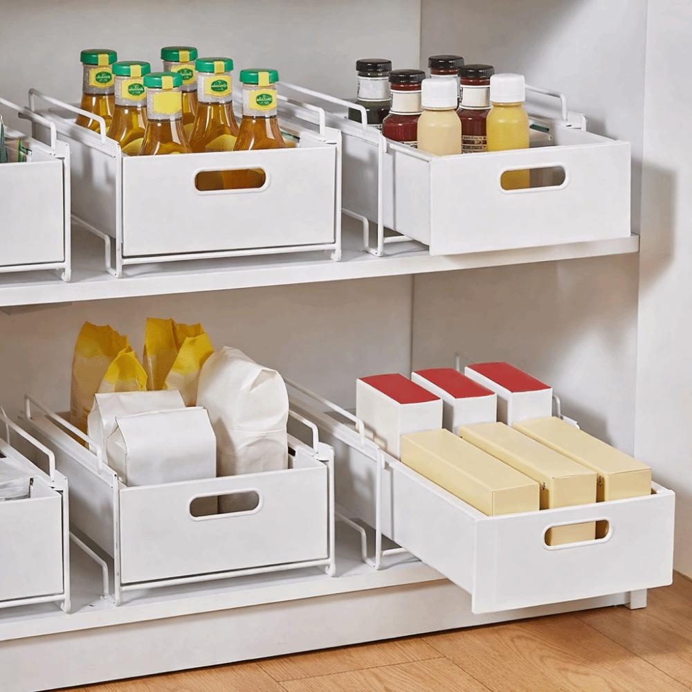 Large Capacity Under Sink Shelf Drawer Type Cabinet Storage Box Durable Cabinets Organizer  Bedroom