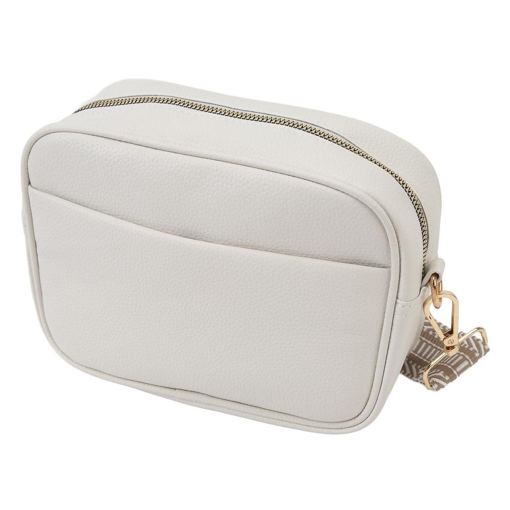 Shoulder Bag High End Trendy with Shoulder Strap Large Capacity Camera Bag for Shopping Travel White