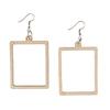 Geometric Earrings Wooden Drop Ear Stud For Women