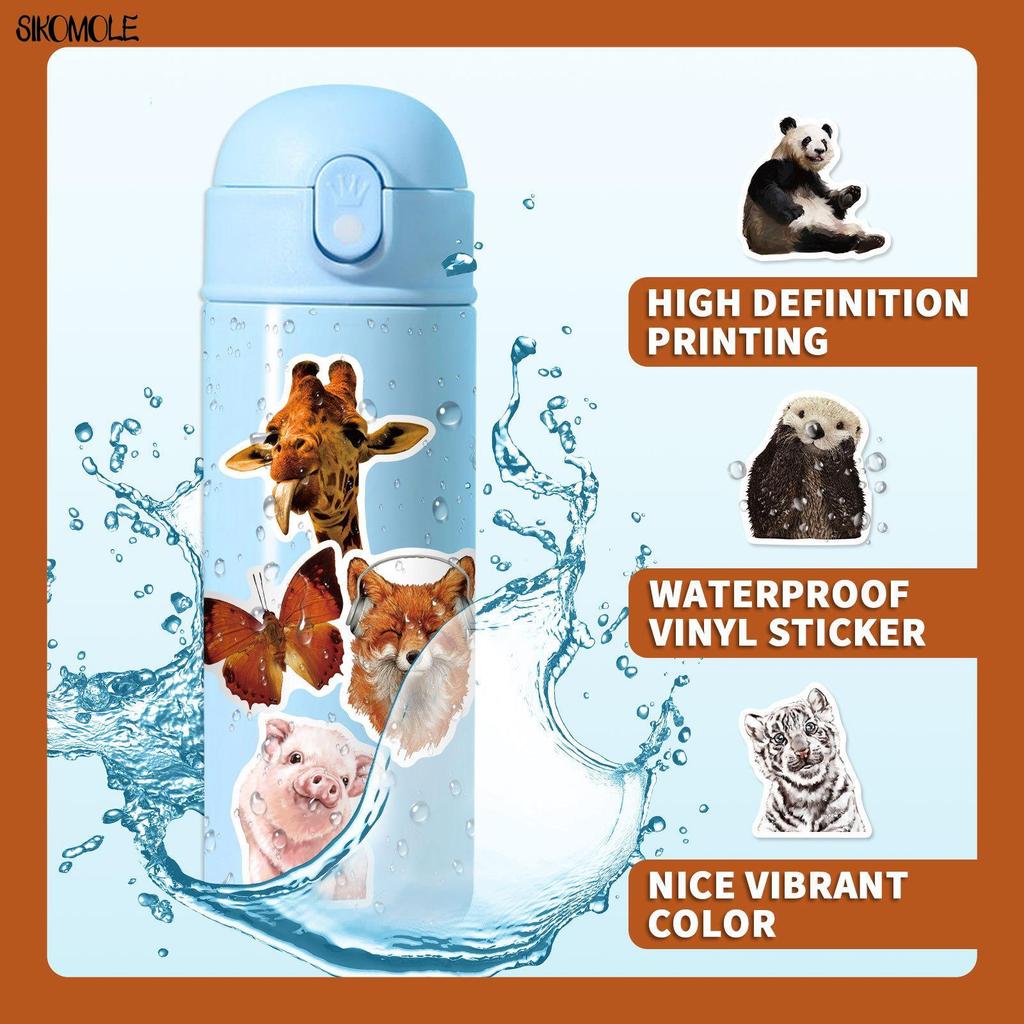 10 30 50PCS Cartoon Zoo Wild Animals Stickers Kawaii Dog Pig DIY Kids Toys Phone Skateboard Laptop Decals Graffiti Sticker F5