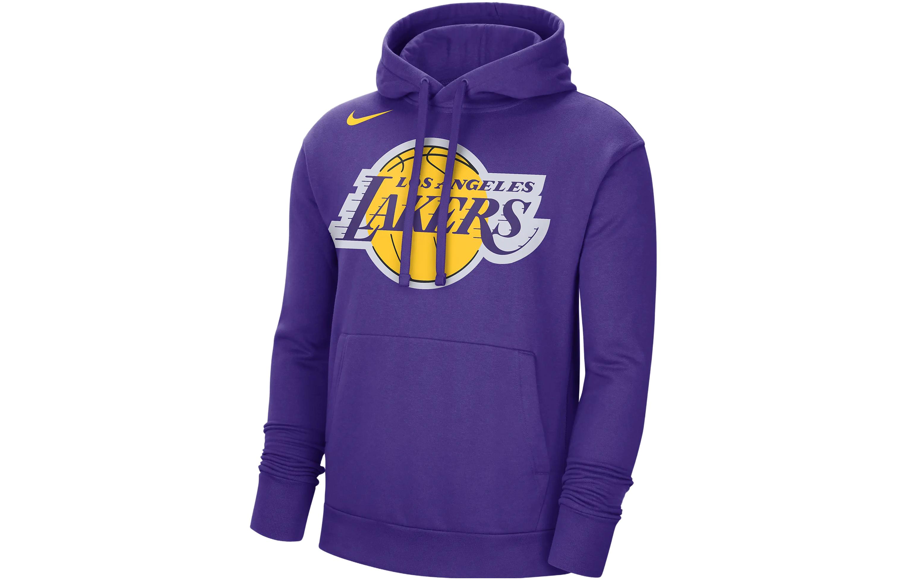 Nike Nba Los Angeles Lakers Fleece Pullover Hoodie DN4709-504 S