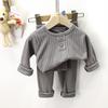 Children's Underwear Set Autumn New Baby De Rong Boys' Pajamas Korean Edition Girls' Warm Home Clothes Children's Clothing
