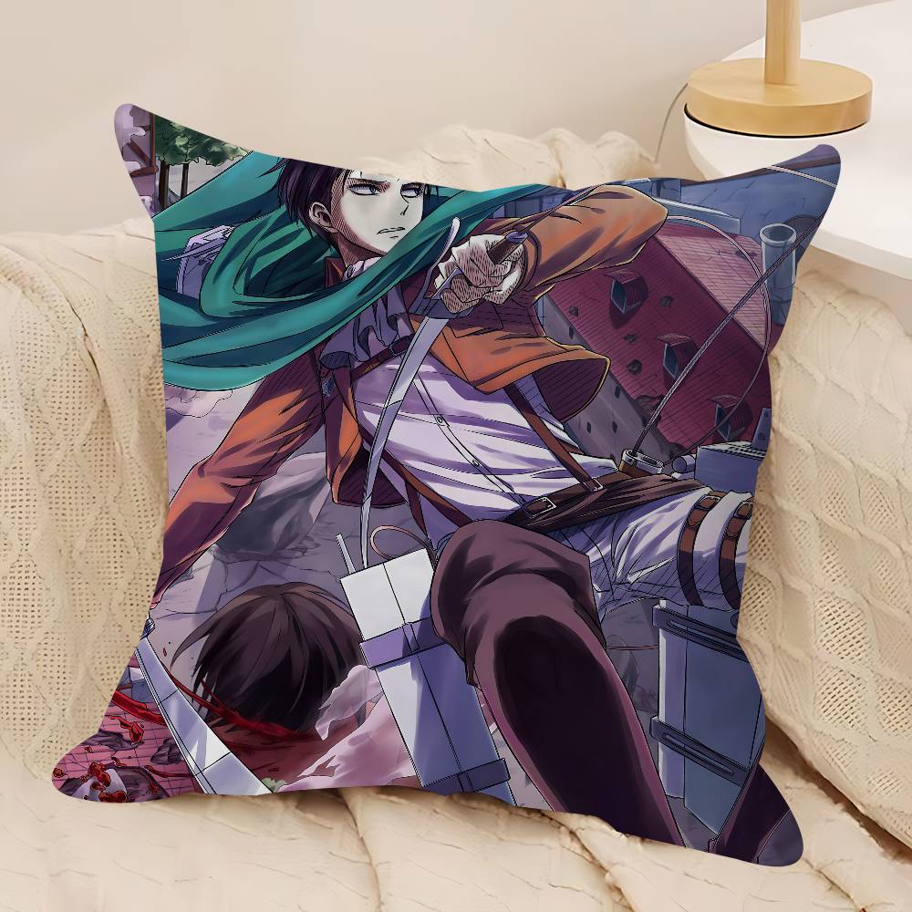 L-Леви А-Аккерман 45*45см Наволочка для подушки Декор Наволочка Домашняя наволочка для диванной подушки 12x12Inch