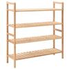 Day and Night - Day and Night Solid Walnut Wood Shoe Rack 69x26x81 Cm