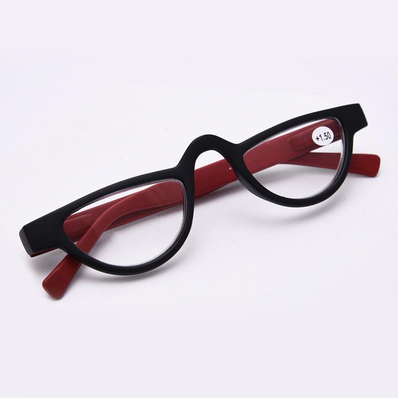

Ultralight Half Frame Reading Glasses Women Men Presbyopia Optical Eyeglasses Unisex Reading Eyewear Diopter +1.0to+3.5 0 красный