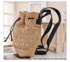Stylish Minimalist Women's Commuter Backpack - Large Capacity, Versatile Hollowed-Out Straw Braided Design