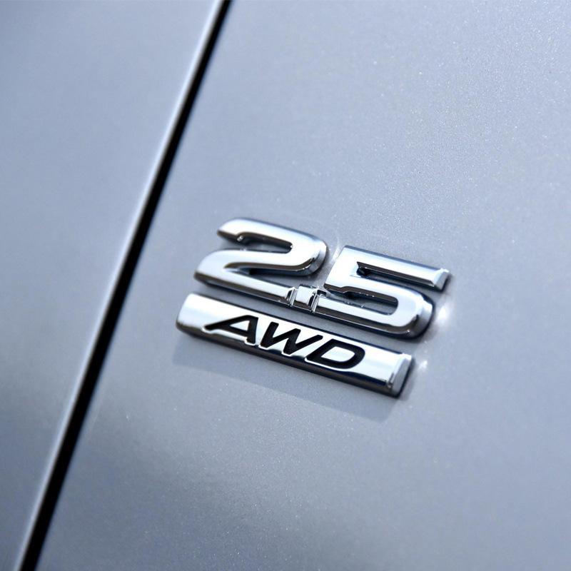1Pc 3D Metal 2.0 2.5 AWD Logo Letters Car Trunk Emblem Badge Decal 2.5 AWD Sticker Accessories