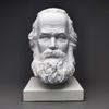 Simple Marx Plaster Head White Relief Figure Sculpture Ornament Art Sketch Figure Figurine Modern Interior Aesthetic Decoration