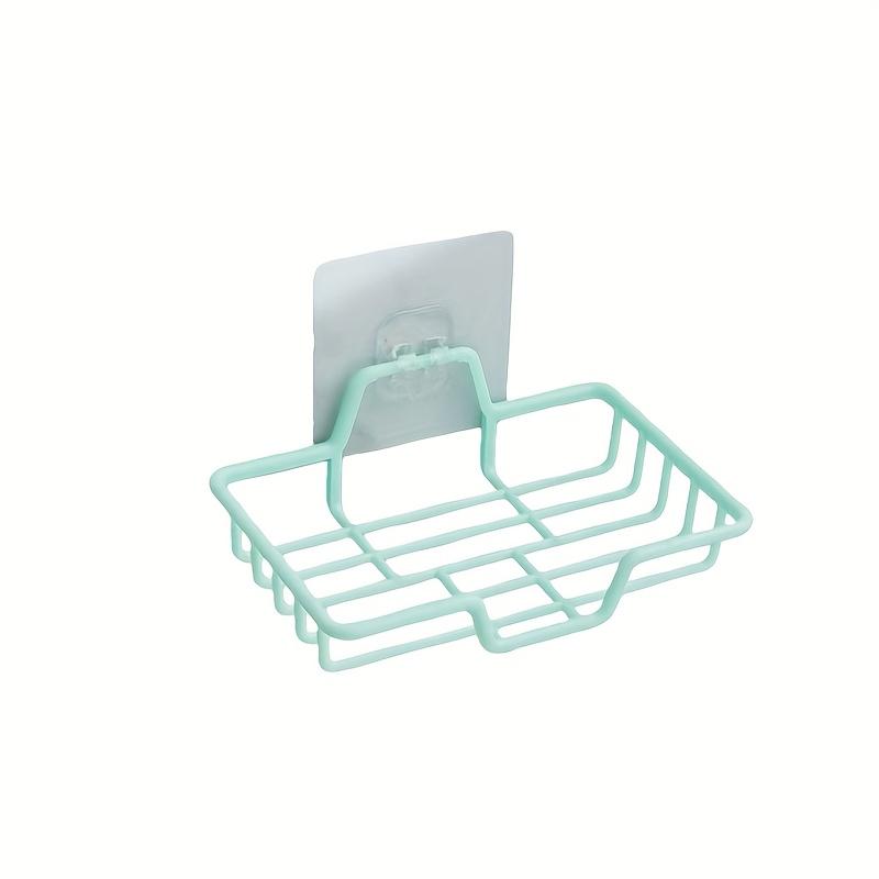 

1PC Soap Box No Punching Wall-mounted Drain Strong Paste Bathroom Toilet Toilet Soap Holder Suction Cup Soap Box зелений