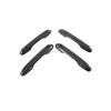 4Pcs Carbon Fiber/Silver ABS Car Door Handle Bar Cover Trim Styling Sticker Fit For Lexus RX