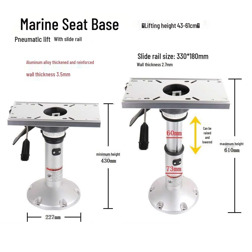 Marine Folding Chair with Sun Protection and Cushioned Seat - Sailor or Captain's Helm Seat