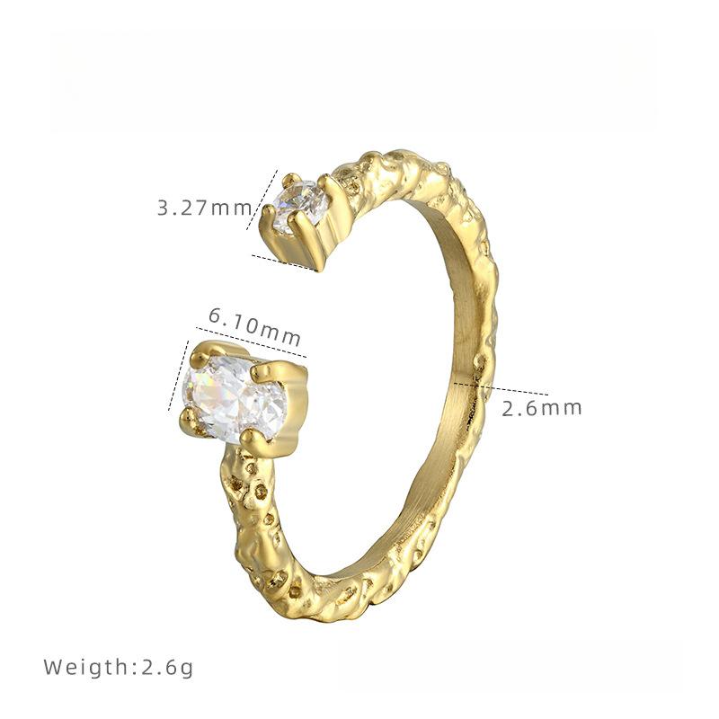 

Модный дизайн в стиле легкой роскоши, открытое кольцо, нишевое плиссированное кольцо с цирконом, женское ювелирное изделие 9