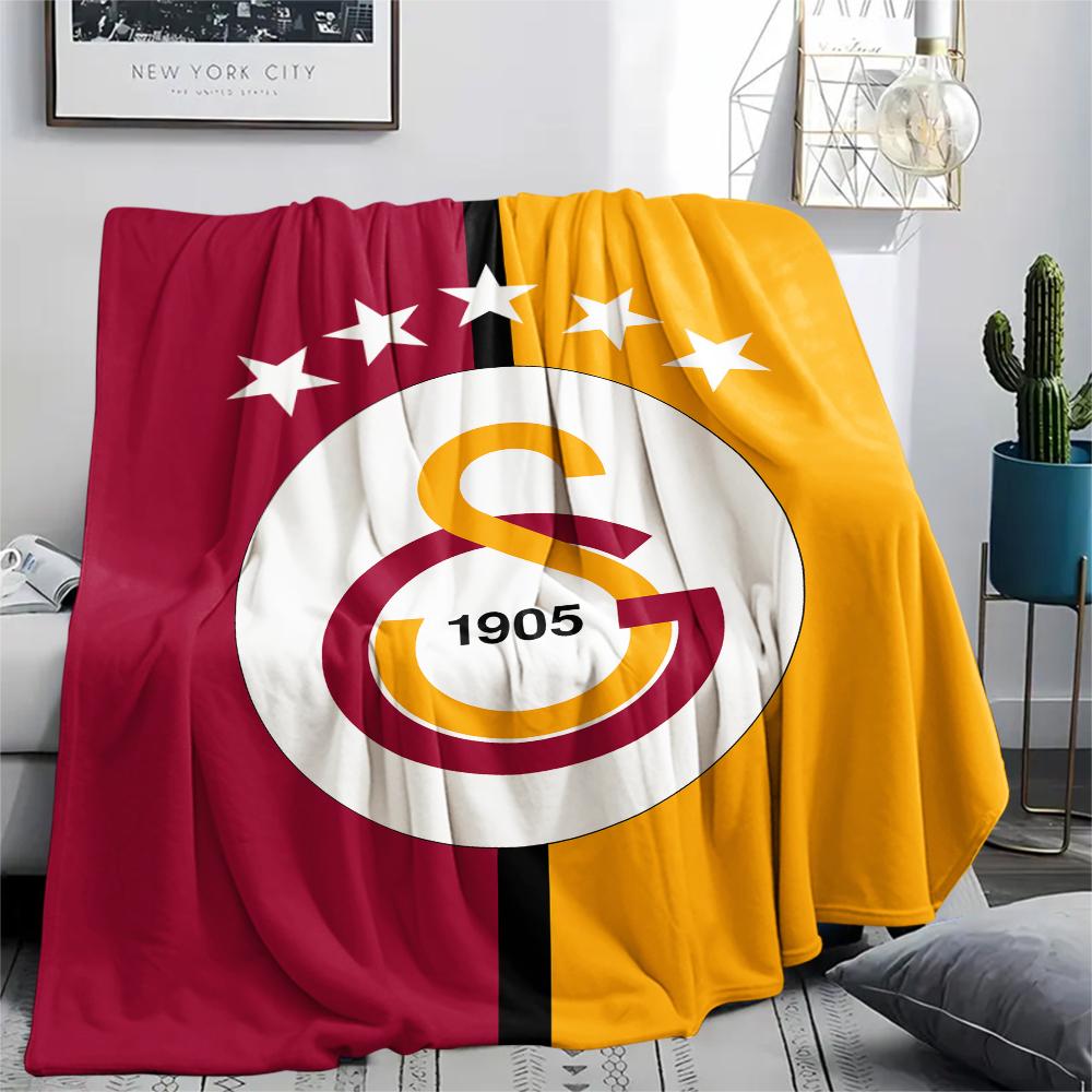 1 шт. Фланелева ковдра з принтом Galatasaray S.K, Висока якість, Для всіх сезонів, Декор для дому, Тепло та затишок, Ідеально для різдвяних подарунків