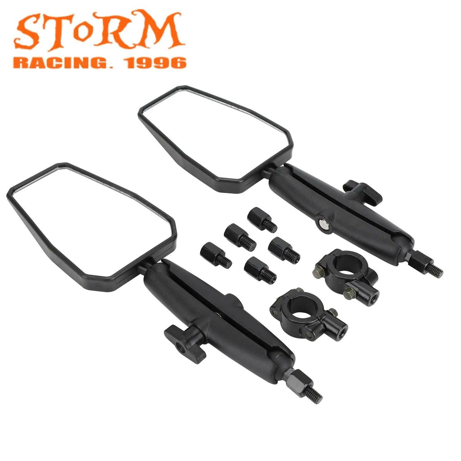 

Запчасти для мотоциклов, алюминиевое универсальное зеркало заднего вида для Suzuki Kawasaki, спортивное зеркало заднего вида, грязь, пит-байк