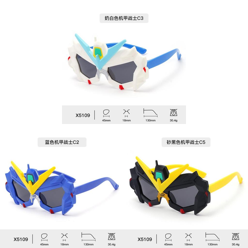 Mysterious Mech Warrior Kids Sunglasses With Polarized Tac Lenses For Sun Protection And Outdoor Play