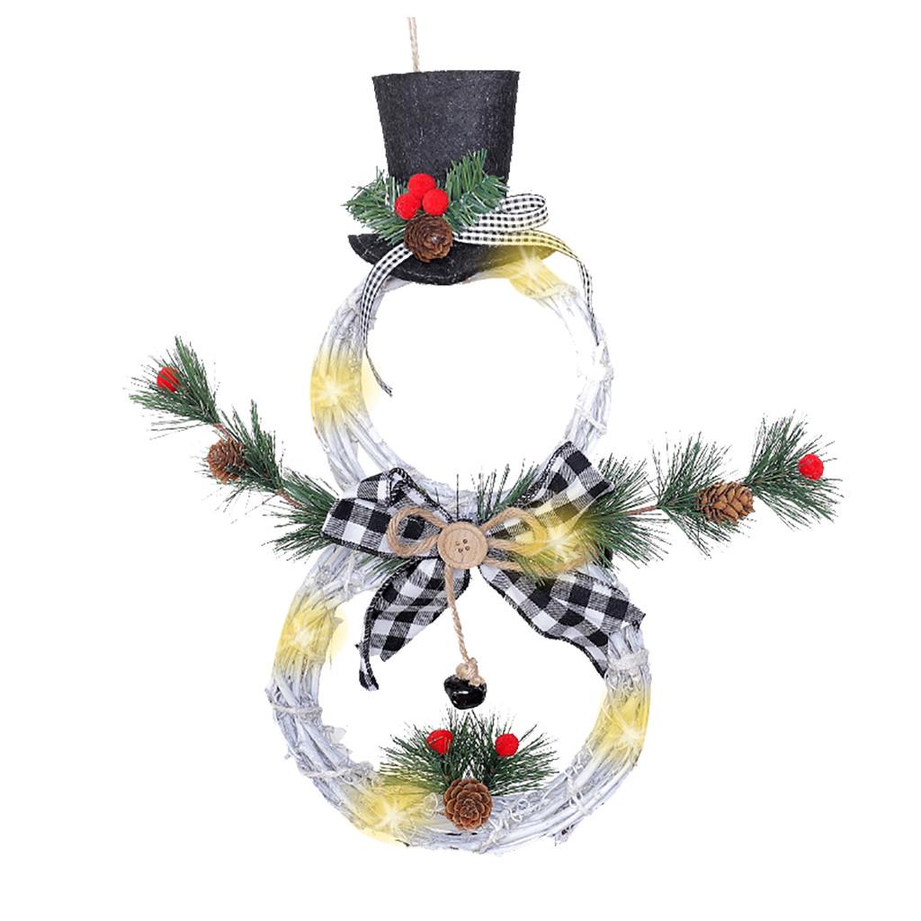 Christmas Decorations Christmas Light Decoration Vine Ring Christmas Tree Home Decoration Pendant Window Props