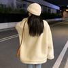 Abrigo de invierno para mujer, forro polar grueso, cuello alto, protección para el cuello, cárdigan con cremallera, mangas largas, resistente al frío