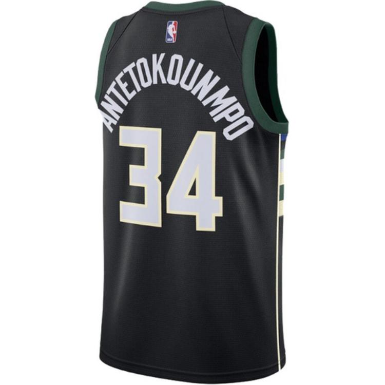 Nike X NBA Collaboration Comfortable Casual V-Neck Sleeveless Basketball Jersey Men Jersey Black 877212-010