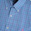 Polo Ralph Lauren Plaid Pony Logo Embroidered Long Sleeve Shirt Men Shirts Blue Pink 710789731-005