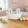 Easter Basket For Eggs Hunting Baby's Easter Basket, Colorful Cute Bunny Woven Gifts For Baby Kids Rooms Organizer