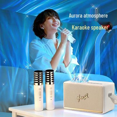 Wanhuo Aurora Ambient KTV Speaker with Dual Microphones CN Plug (adapter Included)
