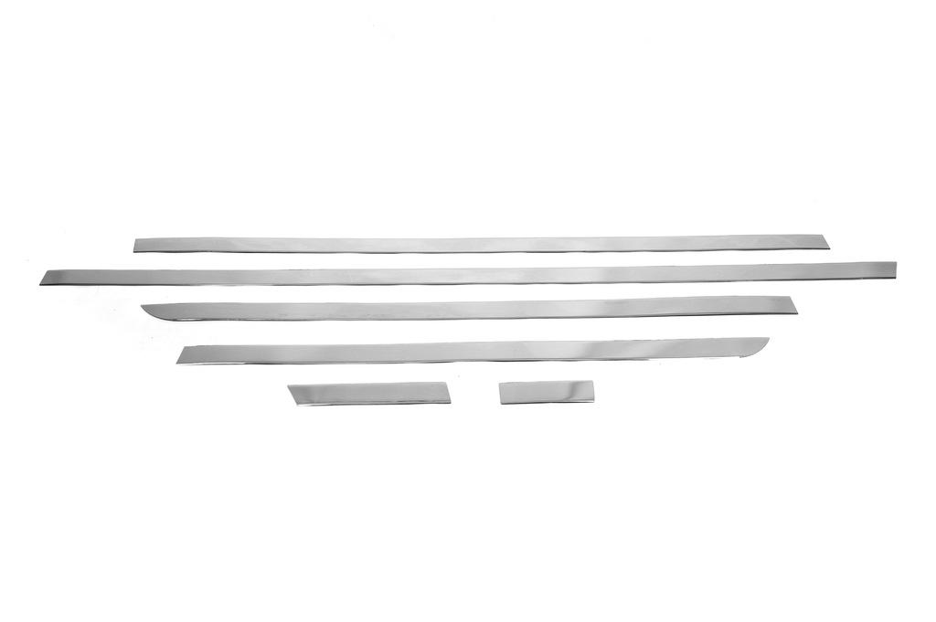 Door Molding (6 Parts, Stainless Steel) Long, 2 Side Doors for Mercedes Vito/V-class W447 2014-