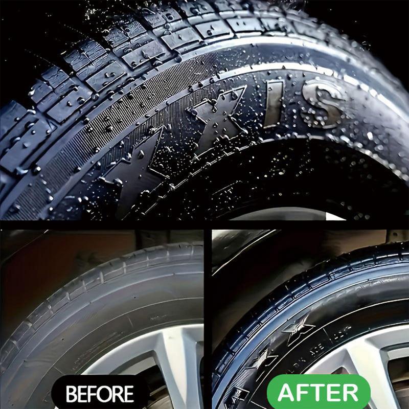 Car Wheel Cleaner Spray Effective 100ml Wheel Cleaner Tire Shine Cleaner Safe Travel-Friendly Tire Cleaner For Stubborn Oil