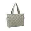 Large Capacity Rhombus Quilted Shoulder Bag Lightweight Tote Bag Minimalist Handbag  Casual Wear
