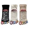 Mode Select Sports 3 Yoga Loose Elastic Cotton Outer Set Women's Five-Toe Socks, Socks, Pairs, Non-Slip, Socks, Fit, Cuffs, 100% Thread, 3-Pair