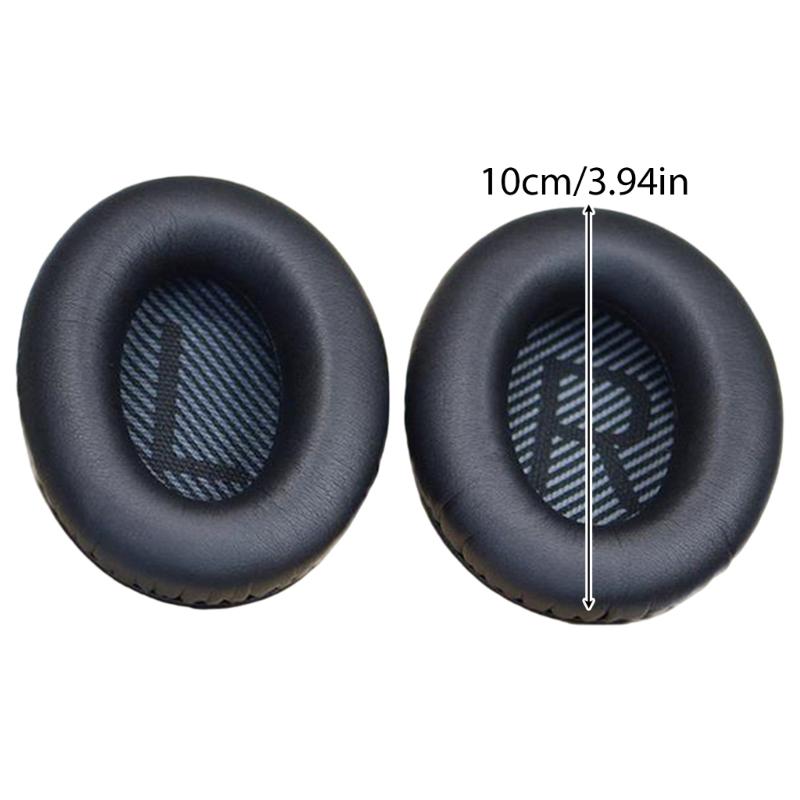 1 Pair Comfortable Ear Cushions Soft Earphone Cover Protective Earcup Earpads for QC35 QC25 QC15 Replacement Earmuffs