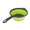 Foldable Silicone Colander, Strainer with Handle, Drainer with Handles