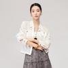 Ya Li Da Women's Casual Ramie Lyocell Blend Short Jacket