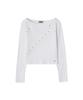 CRANK Eyelet Tape Waffle T-Shirt_White