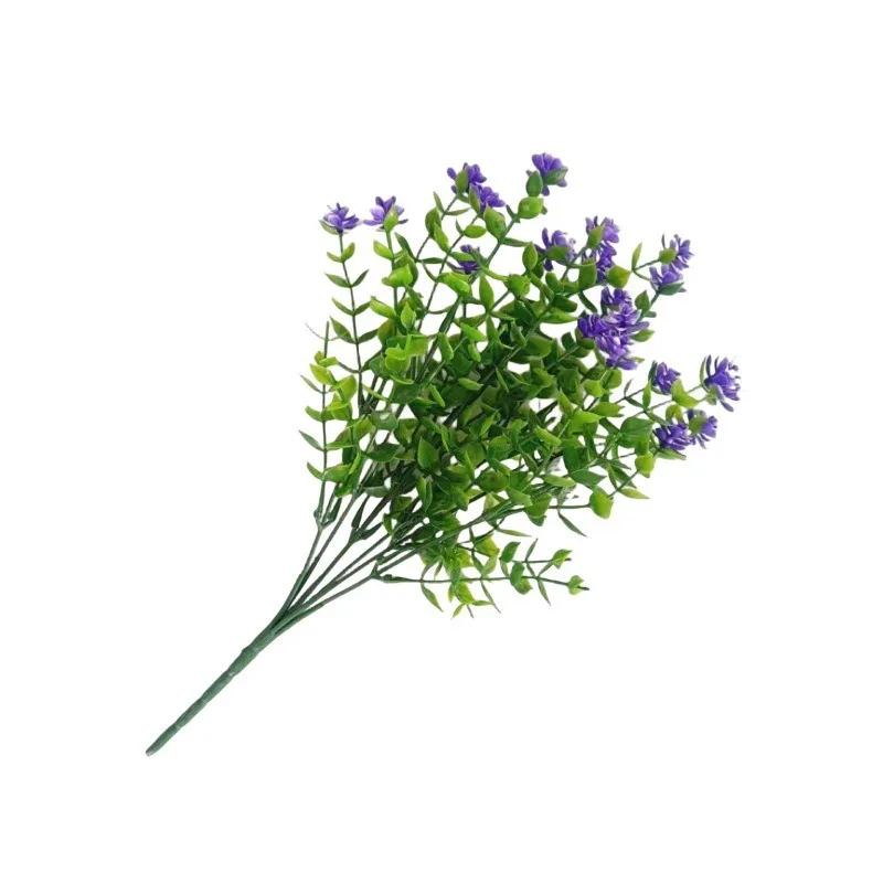 

1 Bunch Anti-UV Artificial Flowers Simulation Floral Bouquets Home Vase Decoration Party Wedding DIY Bouquet Home Decor фіолетовий