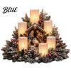 Red Seasonal Lighting USB Modern Ornament with Centerpiece Atmospheric Christmas Lighted Warm Glow Home Embellishments