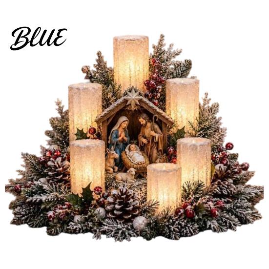 Red Seasonal Lighting USB Modern Ornament with Centerpiece Atmospheric Christmas Lighted Warm Glow Home Embellishments