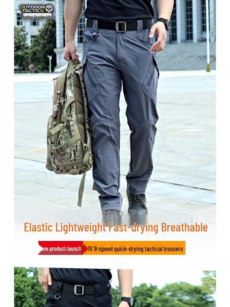 Heren Sneldrogende Tactische Camouflage Broek - Waterdicht, Stretch, Sport & Outdoor Kleding
