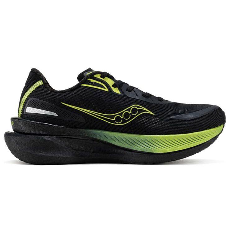Saucony Idling Lightweight Comfortable Slip-Resistant Durable Low-Top Running Shoes Unisex sneaker Black Green S28191-5