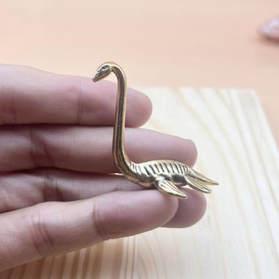 Collectible Figurines, Halloween Loch Ness Monster Brass Figurine Ornament, Desktop Decor, Gift for Friends, Living Room Display