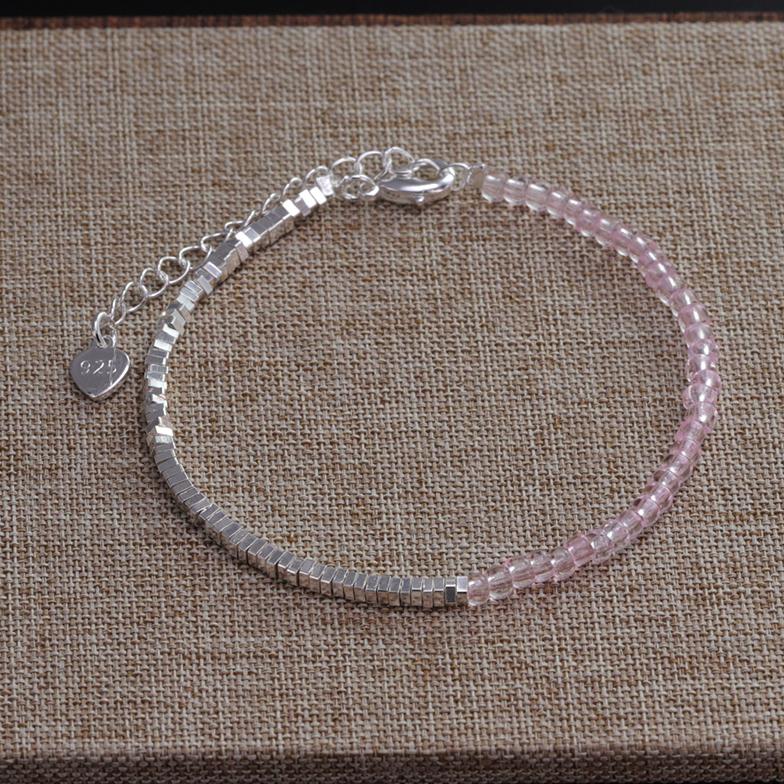 VENTFILLE 925 Sterling Silve Red Agate Bracelet for Women Flower Pendant Lucky Bead Originality Jewelry Gift Dropshipping