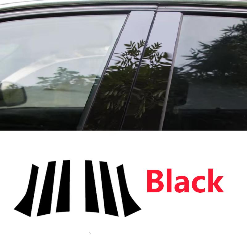 Cars Pillar Posts Stickers For Honda ZR-V ZRV ZR V RZ HRV US  2024 2025 B C Glossy Window Trim Covers Black Film Accessories