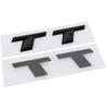 For Audi RS3 3D ABS Chrome Black TT Logo Car Rear Trunk Emblem Badge Sticker Decals for Audi TT RS MK1 8N 8J MK3 8S MK2 Accessories