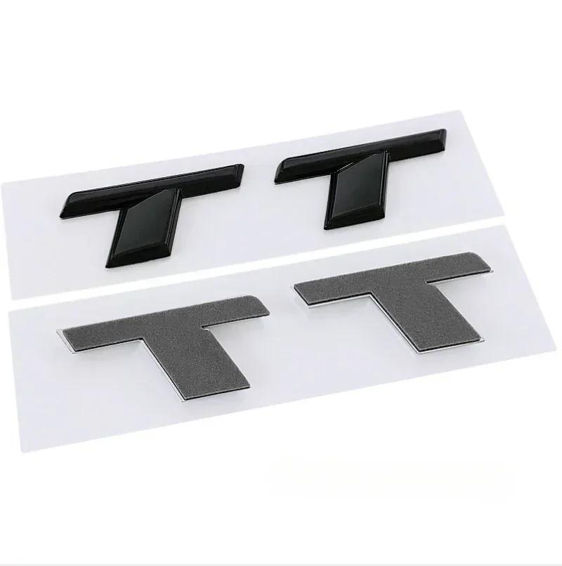 For Audi RS3 3D ABS Chrome Black TT Logo Car Rear Trunk Emblem Badge Sticker Decals for Audi TT RS MK1 8N 8J MK3 8S MK2 Accessories