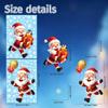Christmas Static Window Stickers Santa Reindeer Snowman Snowflake Xmas Glass Decals Removable Christmas Home Window Decor Clings