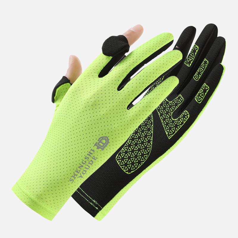 Summer Cycling Gloves For Men Women With Breathable Polyester Antislip Sun Protection